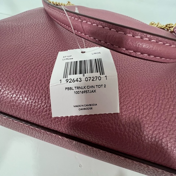 NWT COACH CHAIN TOTE HANDBAG  PURSE 57107 - Picture 13 of 13